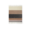Plaid Mohair Rayures Brun, Noir & Rose - Pigments