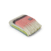 Plaid Mohair Rayures menthe, jaune & rose - Pigments