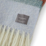 Plaid Mohair Rayures orange, menthe & rouge - Pigments