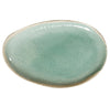 Plat Ovale L Wabi Vert - Pigments