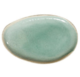Plat Ovale L Wabi Vert - Pigments