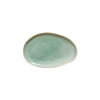 Plat Ovale S Wabi vert - Pigments
