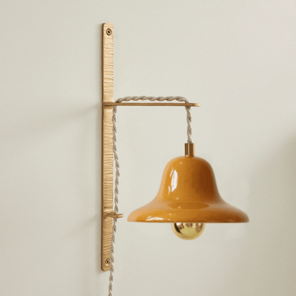 Porte luminaire martelé or S - Pigments