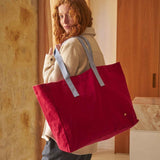 Sac cabas en coton bio Cherry - Pigments