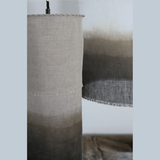 Suspension en lin blanc / Brun chataignier - Pigments