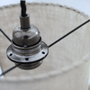 Suspension en lin blanc / Brun chataignier - Pigments