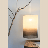 Suspension en lin blanc / Brun chataignier - Pigments