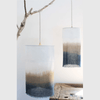 Suspension en lin blanc / Indigo & Brun - Pigments