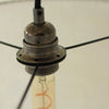Suspension en lin blanc / Orange fumée - Pigments