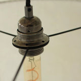 Suspension en lin blanc / Orange fumée - Pigments