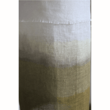 Suspension en lin blanc / Vert mousse - Pigments