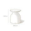 Table d'appoint en céramique Crème