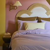 Taie d'oreiller Céleste Lilas - 100% percale de coton bio - Pigments