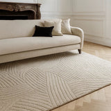 Tapis Canopée beige Uni - Pigments