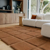 Tapis Damier Cannelle - Pigments