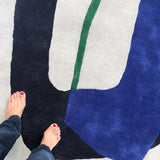 Tapis Inclusion bleu électrique - Pigments