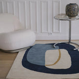 Tapis Inclusion bleu orage - Pigments