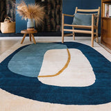 Tapis Inclusion bleu orage - Pigments