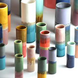 Vase en porcelaine Coulé - Pigments