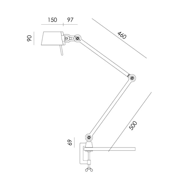 LAMPE DE BUREAU 2 BRAS