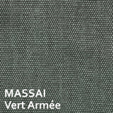 ACCOUDOIR ALBI - CANAPÉ MODULABLE Canapé Home Spirit MASSAÏ Vert armée 100% lin premium- MASSAÏ 