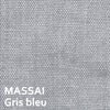 CHAUFFEUSE DOUBLE ALBI 130 CM - CANAPÉ MODULABLE Canapé Home Spirit MASSAÏ Gris bleu 100% lin premium- MASSAÏ 