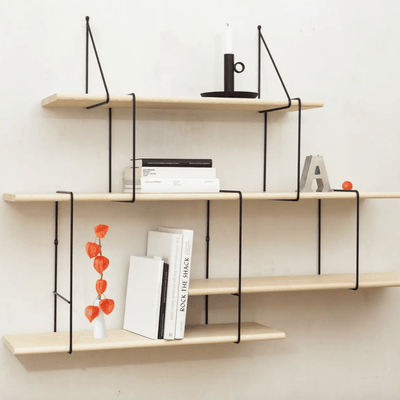 ETAGERE EN FRÊNE NATUREL - Pigments