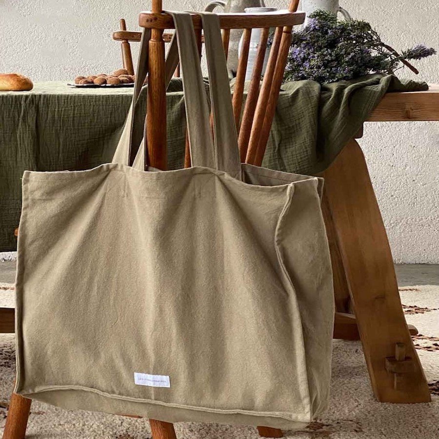 Grand Sac Sac En Toile Cabas Grand Format Sac Cabas En Tissus Sac