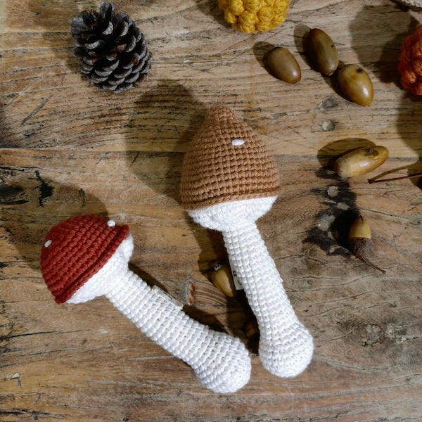 HOCHET EN CROCHET CHAMPIGNON CARAMEL - Pigments