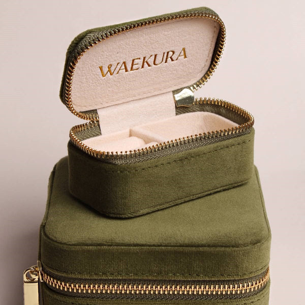 Mini boîte à bijoux - Olive - Pigments