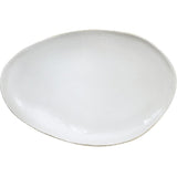Plat Ovale L Wabi Blanc - Pigments