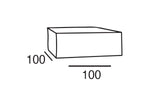 Pouf ARLES 100x100 cm - Canapé Modulable