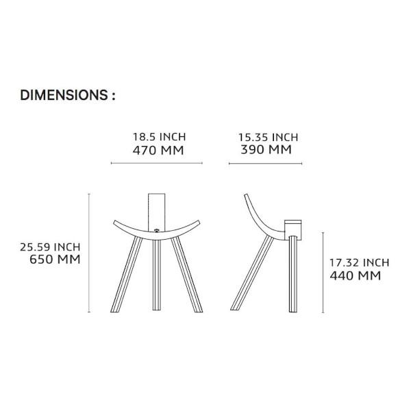 TABOURET HIRUKI - ALKI - Pigments